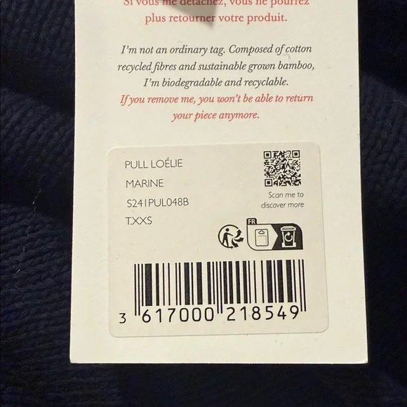 Never worn sweater from Sezane (Navy) - Picture 8 of 8